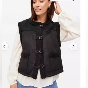Tu faux shearling vest